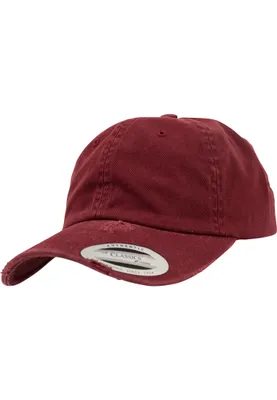 Produktbild von FLEXFIT 6245DC | Low Profile Destroyed Cap / Extra tiefe Form - Farbe: Maroon - Größe: One Size