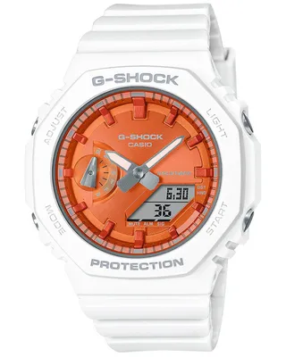 Casio GMA-S2100WS-7AER G-Shock Classic Ana-Digi Uhr Weiß/Orange 1