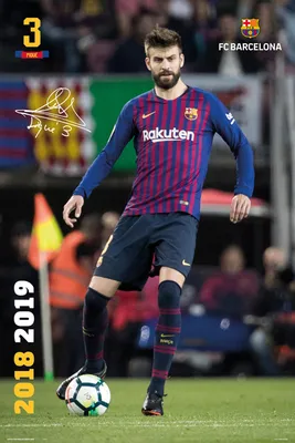 Produktbild von Fußball - Poster - Barcelona, FC - Pique 18/19