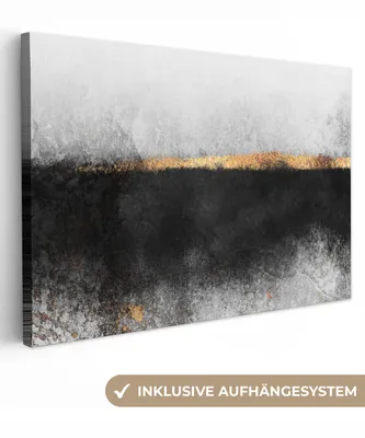 Obrázok produktu pre MuchoWow® - Plátno - Zlaté - Abstraktné - Luxusné, nástenný obraz, nástenné dekorácie obrazy obývacia izba, 120x80cm