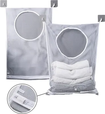 Produktbild von Wäschesack Extra Große Wäschenetz Wäschesack 73.5*48.5cm (2pcs Weiß)