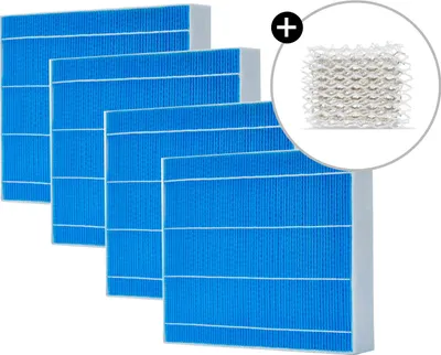 Zdjęcie produktu dla Zestaw 4 filtrów nawilżających i wkład sterylizujący Silvertex® do nawilżacza Meaco Armin® 300