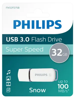 Produktbild von Philips USB-Stick 32 GB USB 3.0 Snow Edition Leserate bis 100 MB/s