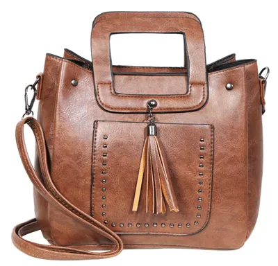 Produktbild von Damen Handtasche aus Kunstleder, Maße: 20,5 x 19 x 10 cm