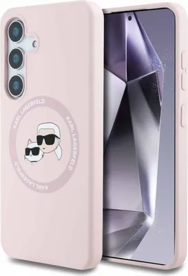 Image de KARL LAGERFELD case passend für SAMSUNG S25 Plus KLHMS25MSKCHTCP (Magnetic Silicone Double Heads) rose