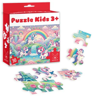 Produktbild von Puzzle 30 Kids Jednorożce 3+