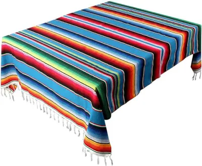 Obrázek produktu pro Mexická deka typu sarape, pikniková deka, ubrus ve stylu hot rod pro jóga párty, 150 x 215 cm