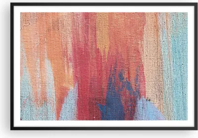 Produktbild von Gerahmtes Poster - Schwarzer Rahmen - Die Farben Farben Abstraktion - 91,5x61 cm - Wand Bild - Wanddeko - Wandbilder - Kunstposter - Wandposter - Bilderrahmen - Bilder - Kunstdruck - P2BAA91x61-5069