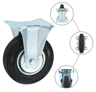 Produktbild von vidaXL 24 Stk. Bockrollen 125 mm