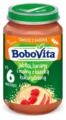 Obrázok produktu pre Jablko, banán, malina s ryžovou kašou pre deti od 4 mesiacov 190 g