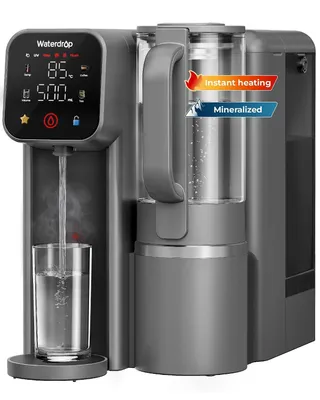 Image de Système d'osmose inverse Waterdrop M6HG pour eau chaude instantanée, 8 étapes de filtration, rapport eau pure/eau usée de 3:1, 5 niveaux de température, avec carafe en verre