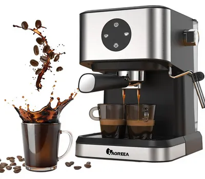 Espressomaschine 20 bar, Milchaufschäumer, halbautomatisch, 1050 W
