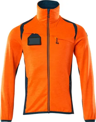 Produktbild von Mascot Fleecepullover mit Reißverschluss 19403 Gr. 5XL hi-vis orange/dunkelpetroleum
