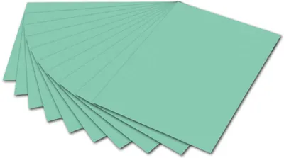 Produktbild von folia 6125 - Fotokarton Mint, 50 x 70 cm, 300 g/qm, 10 Bogen - zum Basteln und kreativen Gestalten von Karten, Fensterbildern und für Scrapbooking