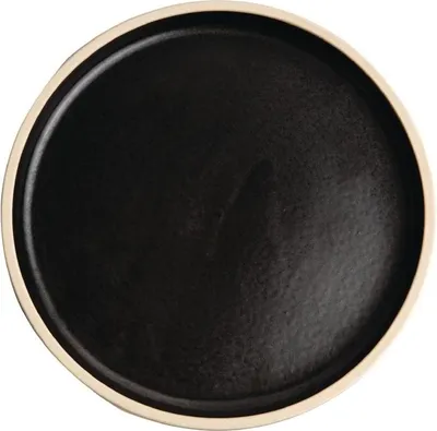 Immagine prodotto di Piatto rotondo piatto Olympia Canvas nero 18 cm