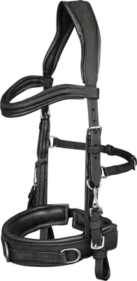 Immagine prodotto di Waldhausen Cavesson anatomico in pelle, Colore:Nero, Taglia:PON