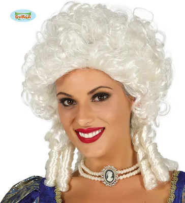 Produktbild von weiße Barock Marquise Perücke für Damen