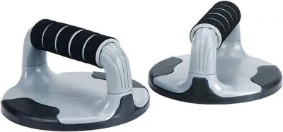 Produktbild von Druckunterstützung – Fitnesszubehör – Krafttraining – Bequeme Schaumgriffe – 18 x 18 x 10 cm – Schwarz