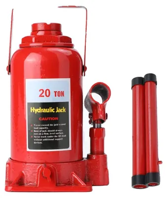 Immagine prodotto di Cric idraulico, portata 20 tonnellate, altezza regolabile, ROSSO