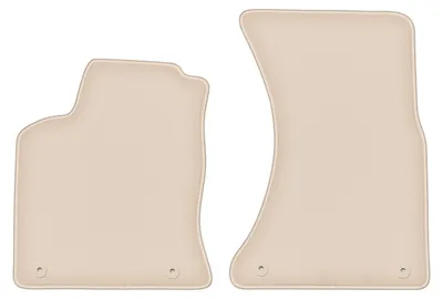 Produktbild von DURBAN Beige Velours-Fußmatten vorne für Porsche Macan SUV (2013-)