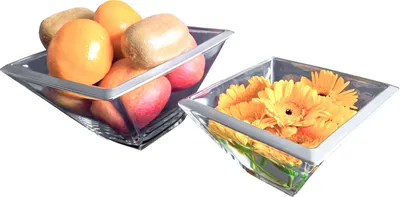 Produktbild von 2er Set Glasschalen Schalen Schüssel Deko Glasschale Dessertschale Vorspeise Glas Gläser