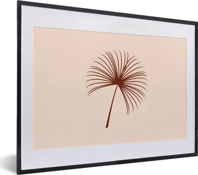 Produktbild von MuchoWow® Gerahmtes Poster Sommer - Pflanze - Braun 40x30 cm - Poster mit Schwarzem Bilderrahmen Wandposter Rahmen Foto Bilder - Bilderrahmen - Poster im Rahmen