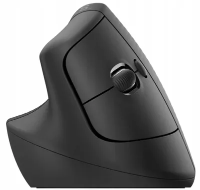 Produktbild von Logitech Lift for Business, Linkshändig, Vertikale Ausführung, Optisch, RF Wireless + Bluetooth, 4000 DPI, Graphit