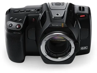 Produktbild von Blackmagic Design Pocket Cinema Camera 6K G2, 6K Ultra HD, 12,7 cm (5"), LCD, 1,2 kg, Schwarz
