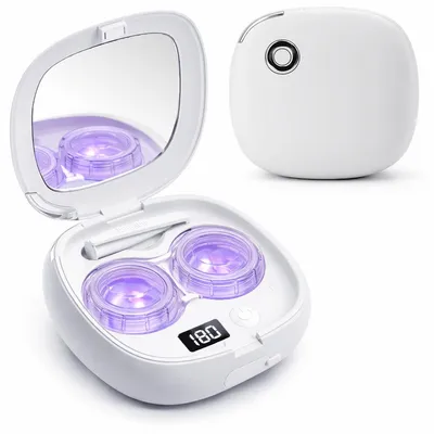 Produktbild von Tragbarer Kontaktlinsenreiniger, UV-Desinfektion, USB-C wiederaufladbar, automatisch,für Tages-, Nacht- und Orthokeratologie-Linsen geeignet