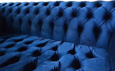 Produktbild von Blaue Chesterfield  Dreisitzer Sofa 3 Sitzer Sofas Luxus Textil Couchen