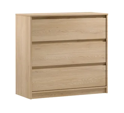 Produktbild von AX LIVING Schlafzimmer Kommode Mormanno K3S – 91,5 cm, Eiche Cremona