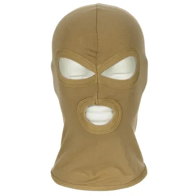 Obrázok produktu pre Balaklava MFH, 3 otvory, tenká, 100 % bavlna, coyote tan
