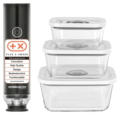 Produktbild von ROMMELSBACHER Hand-Vakuumiergerät Starterset VAC 253/S anthrazit Akkubetrieb mit 3