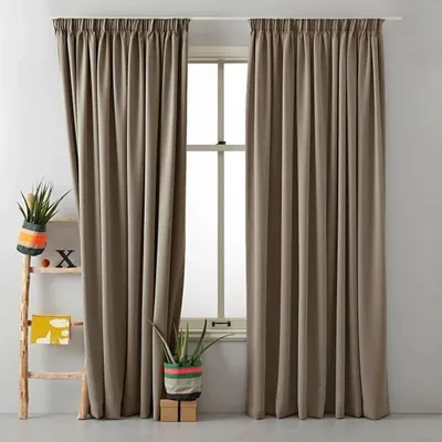 Produktbild von Vorhänge Gardinen - Premium Verdunkelung - Blickdicht & Thermisc -Taupe 280 cm breit × 270 cm hoch