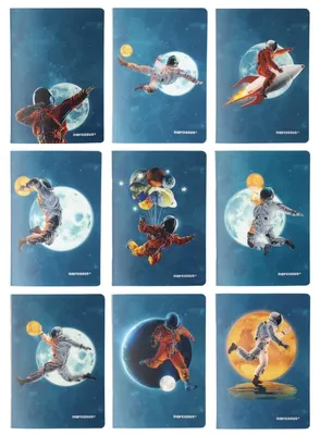 Immagine prodotto di Quaderno A5 a quadretti, copertina in PP, 60 fogli, confezione da 9 pezzi