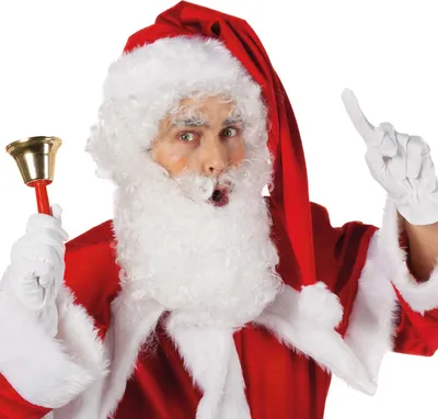Produktbild von Santa Claus Perücke -  Weihnachtsmann Perücke mit Bart