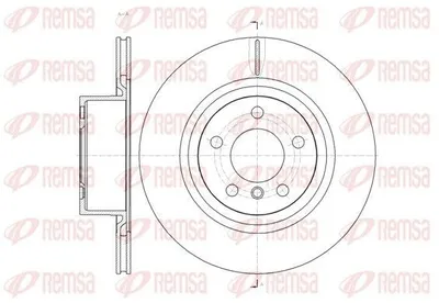 Produktbild von 2x REMSA Bremsscheibe 61455.10 hinten für BMW X3 (F25) X4 (F26) 329 9mm 71mm