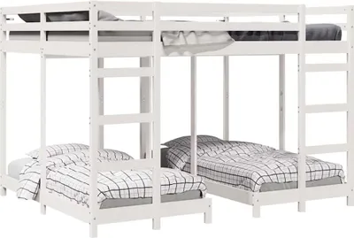 Immagine prodotto di Struttura letto a castello triplo Bianco 160 x 200 cm
