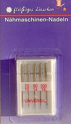 Produktbild von Nähmaschinennadeln 5 Stk. 70 - 100, 10-16 fleißiges Lieschen