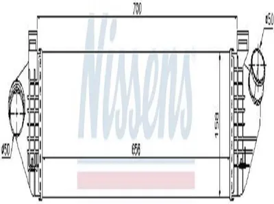 Produktbild von Ladeluftkühler NISSENS 96721