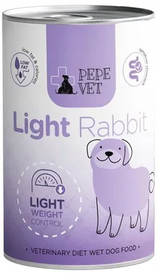 Zdjęcie produktu dla Karma mokra dla psa Paka Zwierzaka Pepe Vet Light Królik 400g
