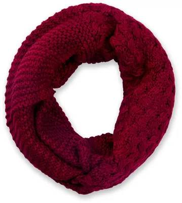 Produktbild von styleBREAKER Uni Strick Loop Schal mit Mustermix, Uni Feinstrick Schlauchschal, Winter Strickschal 01018153