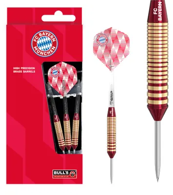 Produktbild von BULL'S FC Bayern München Brass Steel Dart - 21g -- 1 Satz