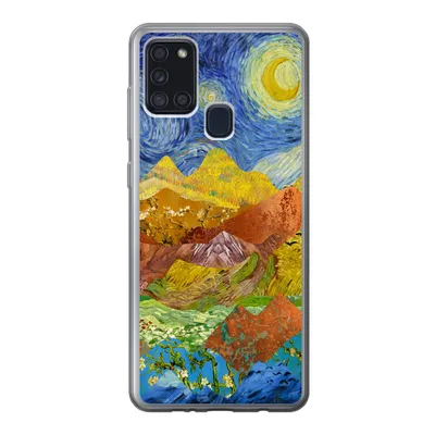 Produktbild von MuchoWow® Handyhülle Schutzhülle Hülle für Samsung Galaxy A21s Alte Meister - Collage - Van Gogh Silikon Softcase Handy Hülle - Hartschale