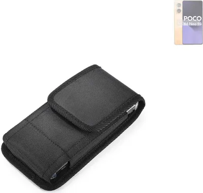 Produktbild von Holster Gürteltasche kompatibel mit POCO X6 Neo Holster Gürtel Tasche wasserabweisend Handy Hülle Schutz Hülle Outdoor schwarz K-S-Trade