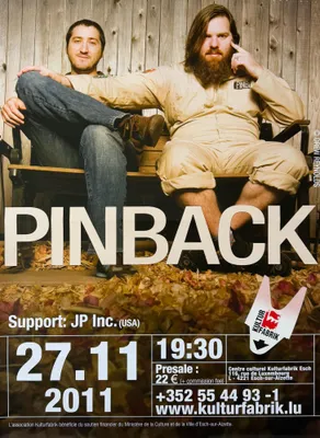 Produktbild von Pinback – Konzert in Luxemburg, 2011 – Plakat – 60x84 cm