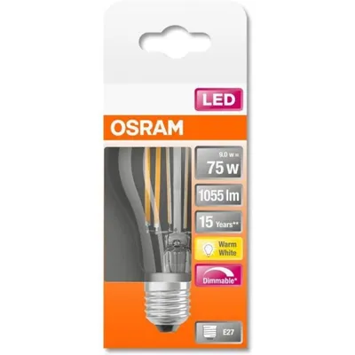 Zdjęcie produktu dla Żarówka LED E27 A75 8W = 75W 1055lm 2700K Ciepła 320° Filament OSRAM STAR DIM