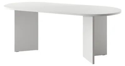 Produktbild von Selsey OVO - Esstisch oval, Weiß, 90x204 cm