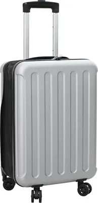 Produktbild von Koffer mit Schloss Silber 34 x 23 x 55,5 cm ABS Kunststoff