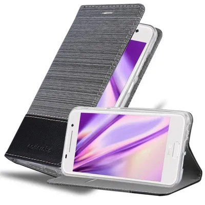Immagine prodotto di Cadorabo custodia per HTC ONE A9 custodia protettiva in grigio custodia per cellulare custodia a libro cover
